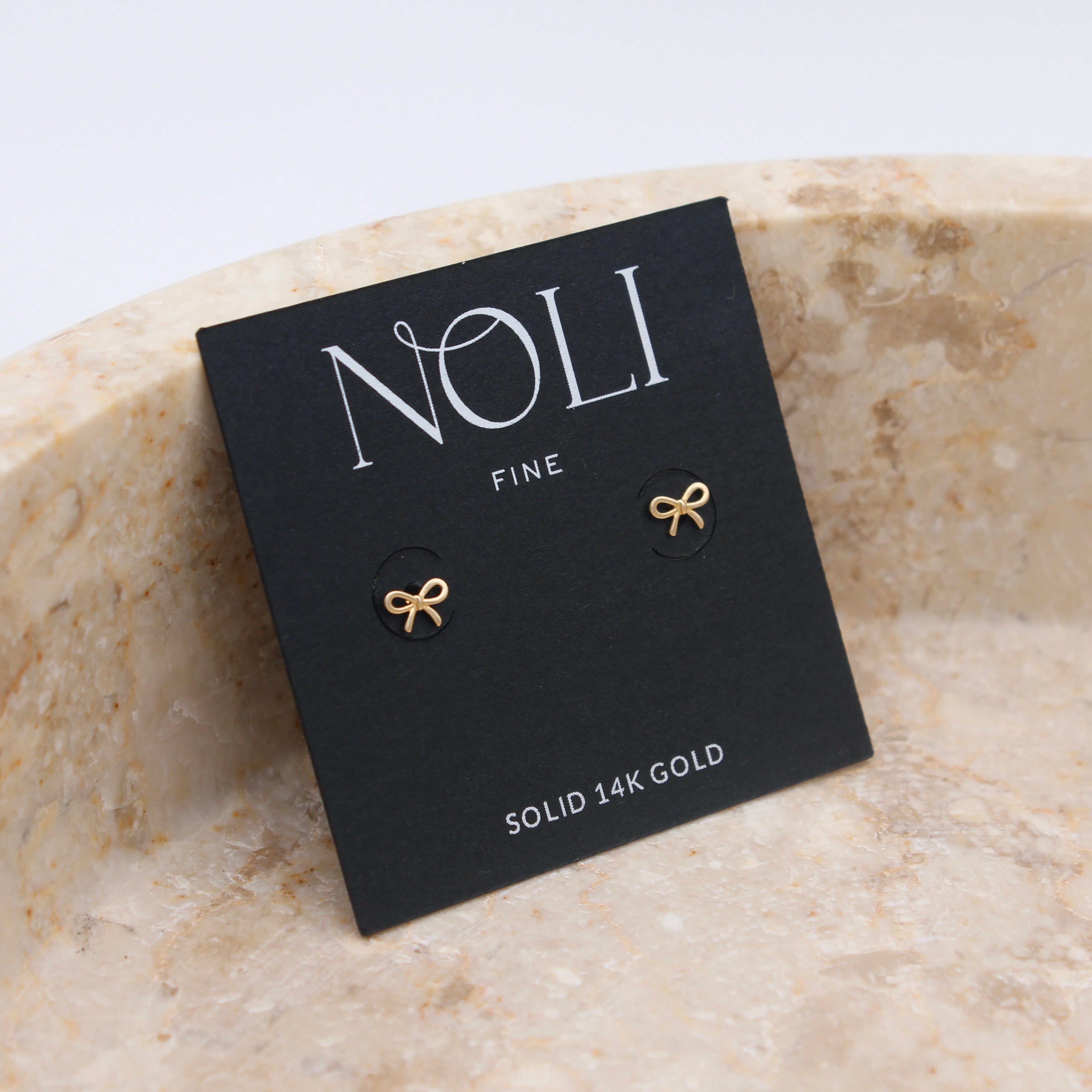 FINE Tiny Bow Studs