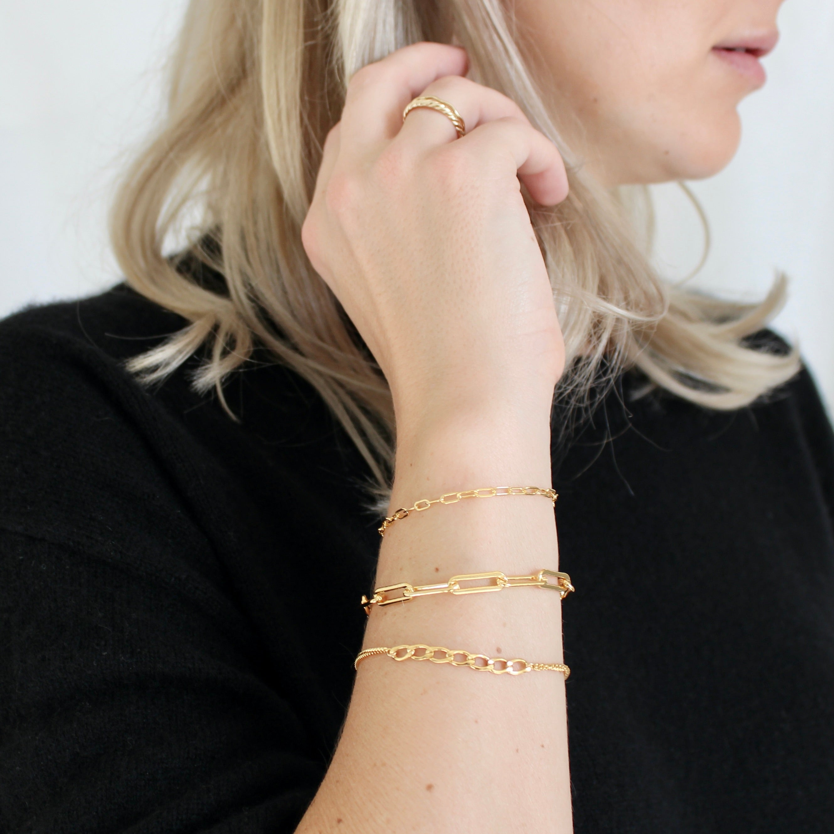 Heavy Paperclip Link Bracelet