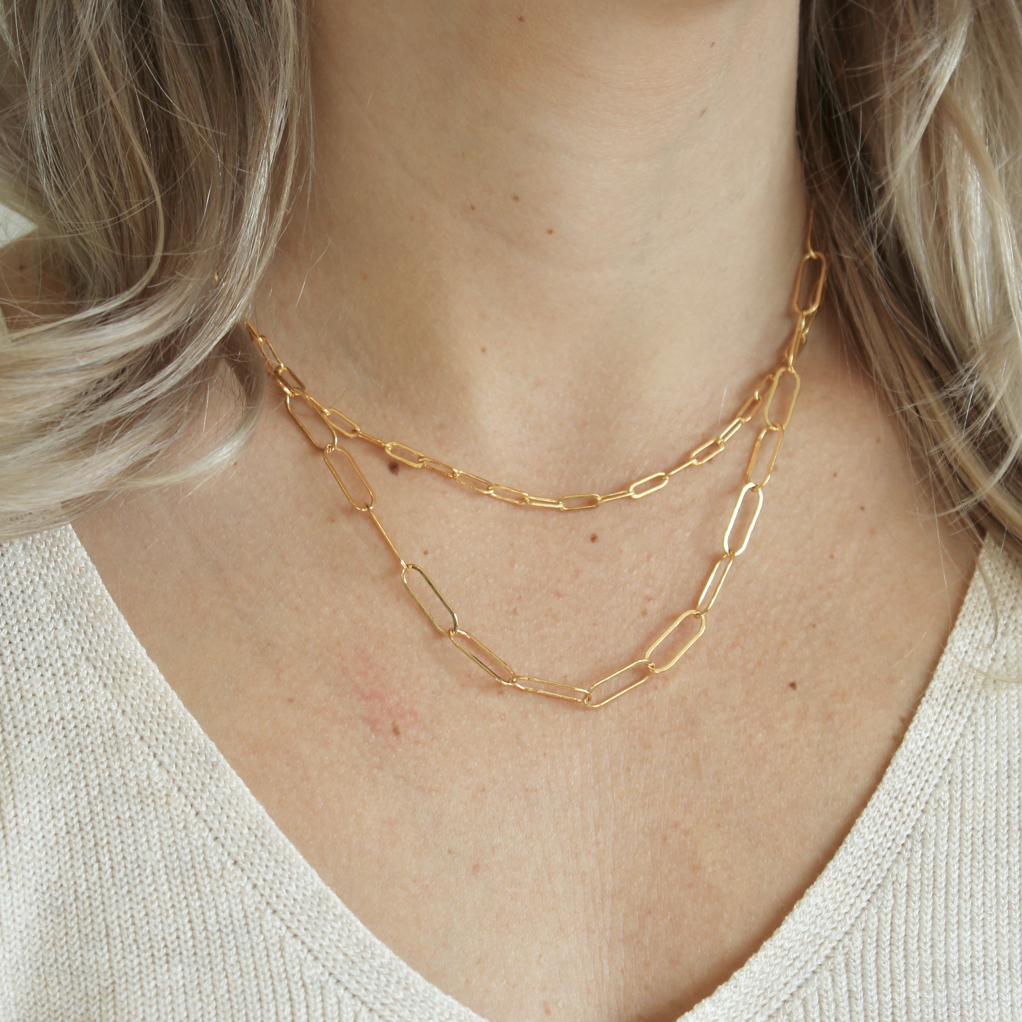 Large Paperclip Link Necklace