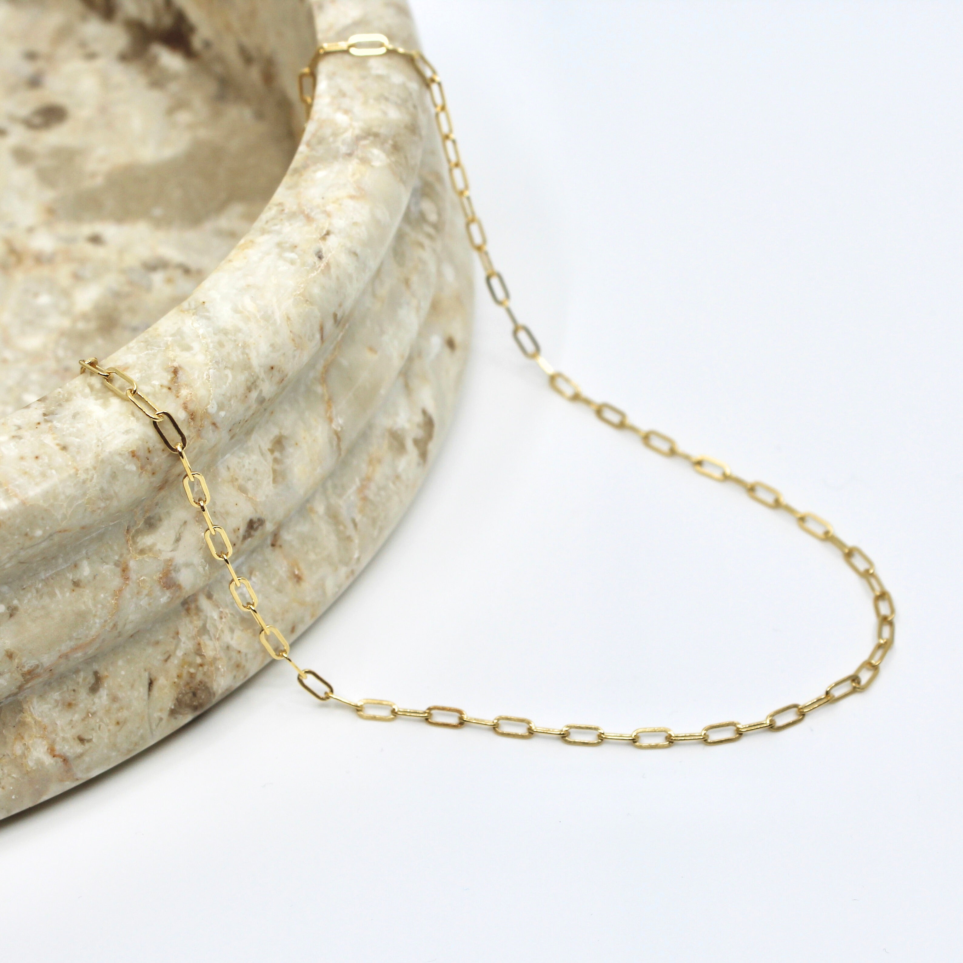 Small Paperclip Link Necklace