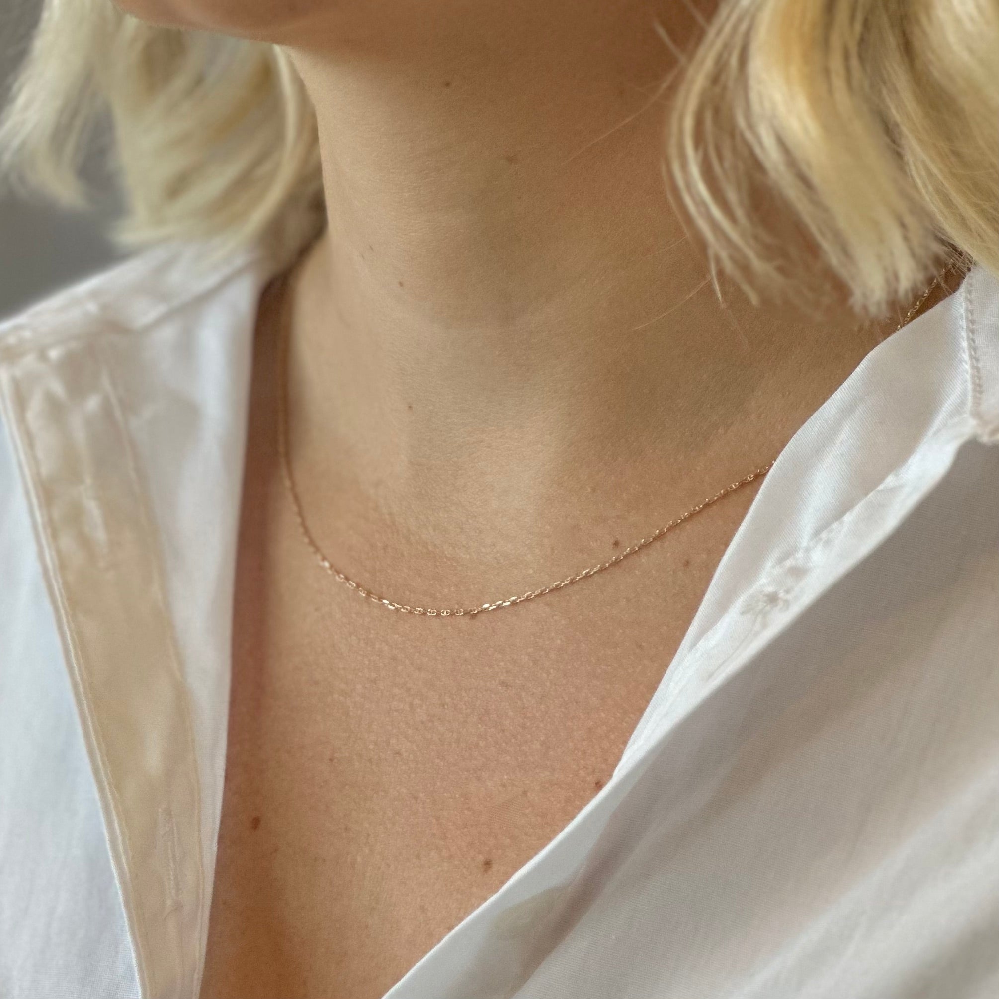 FINE Anchor Chain Necklace