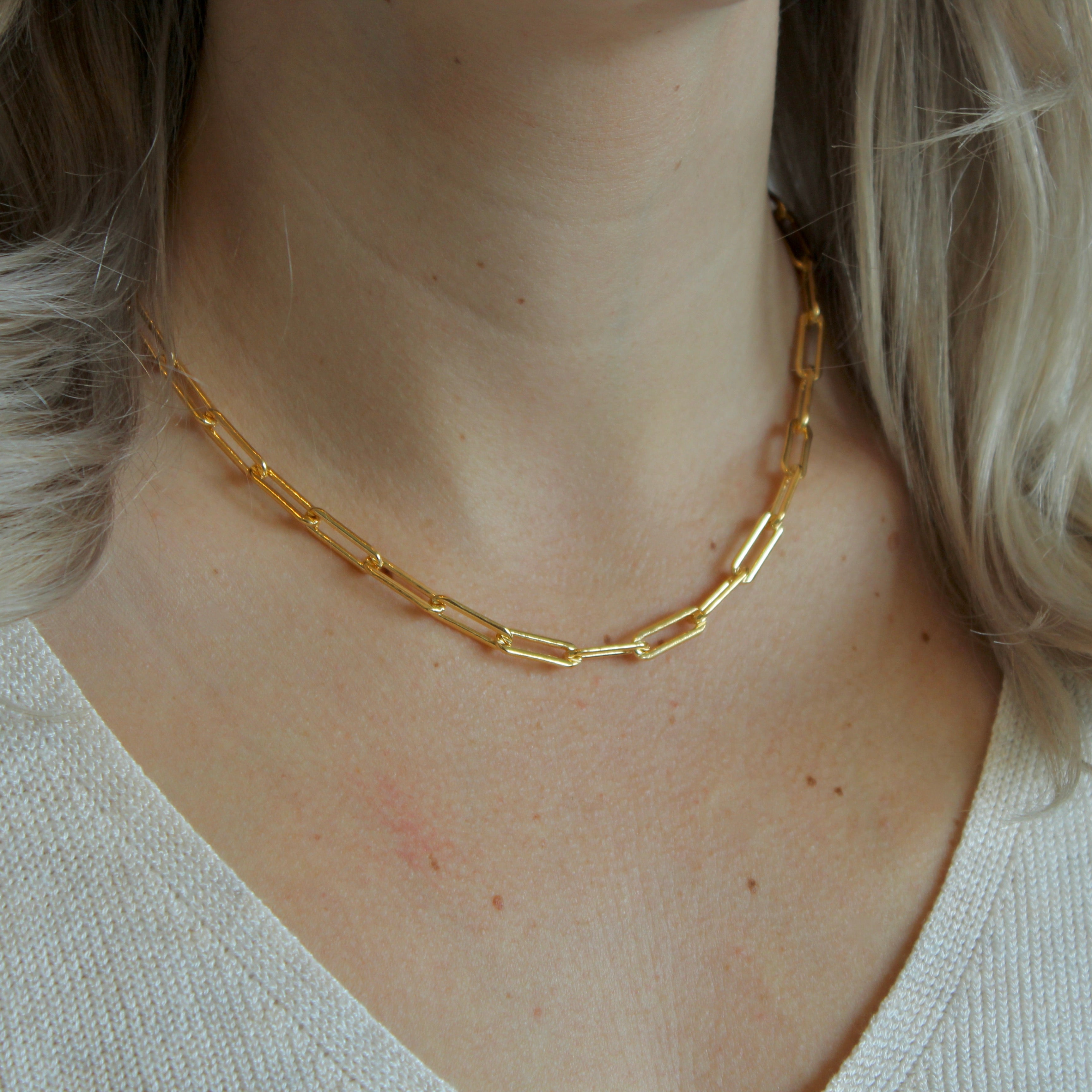 Heavy Paperclip Link Necklace