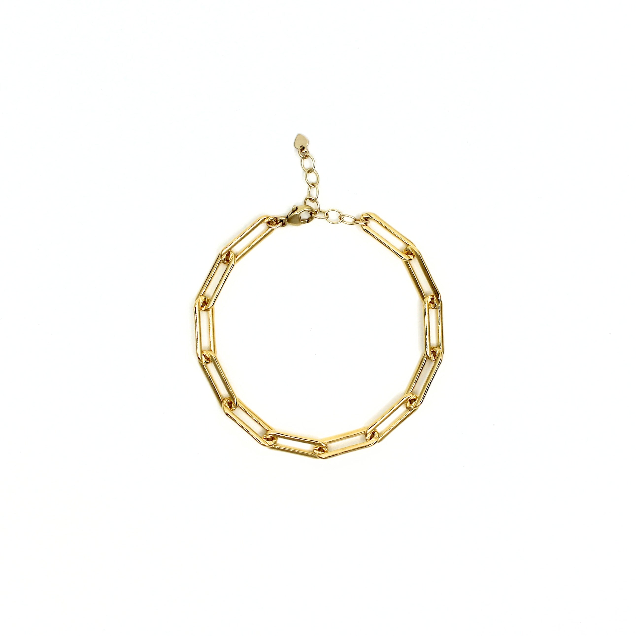 Heavy Paperclip Link Bracelet