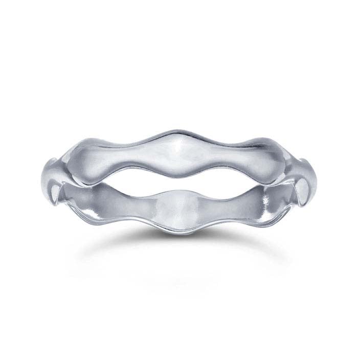 Wavy Stacking Ring - Sterling Silver