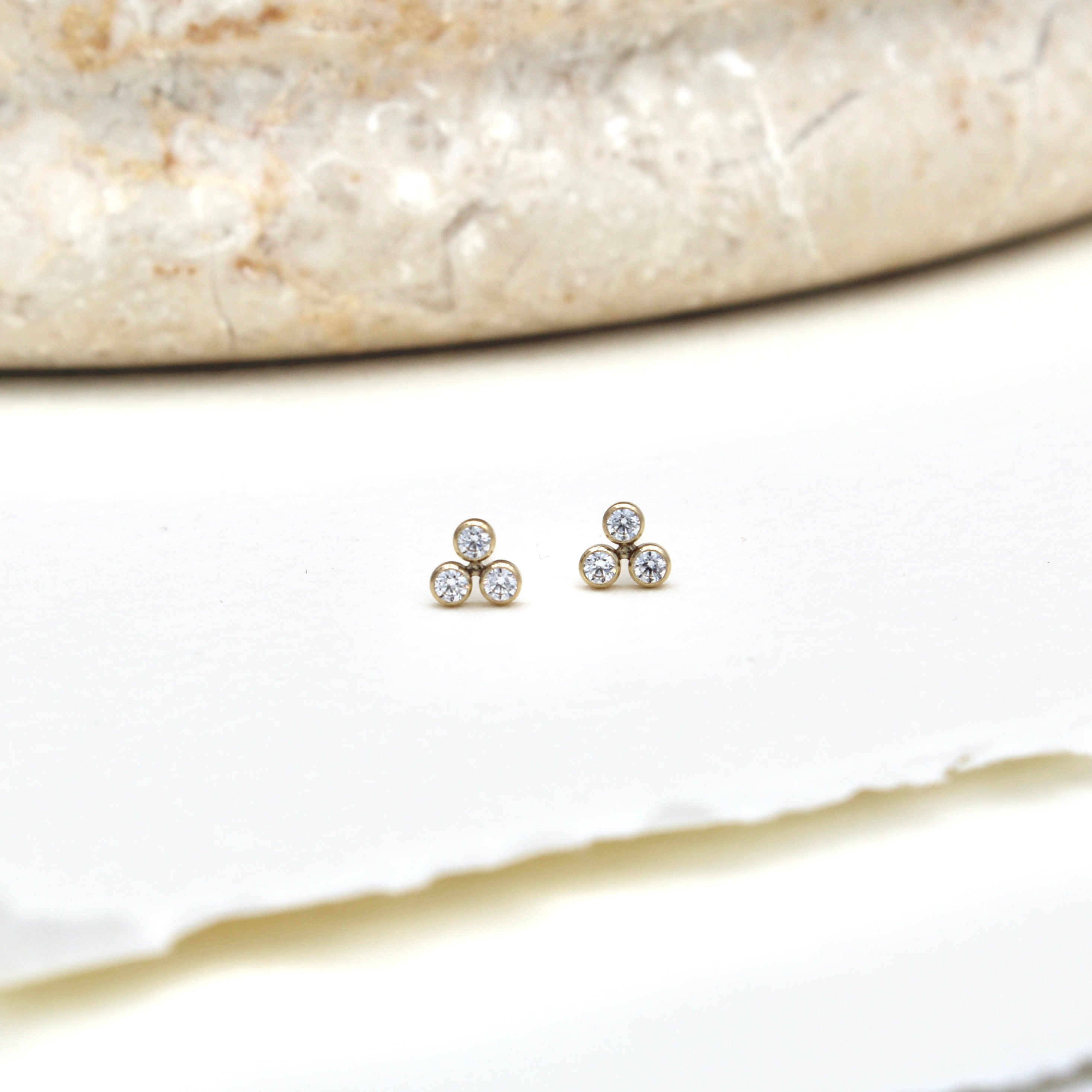 Trio Stone Studs