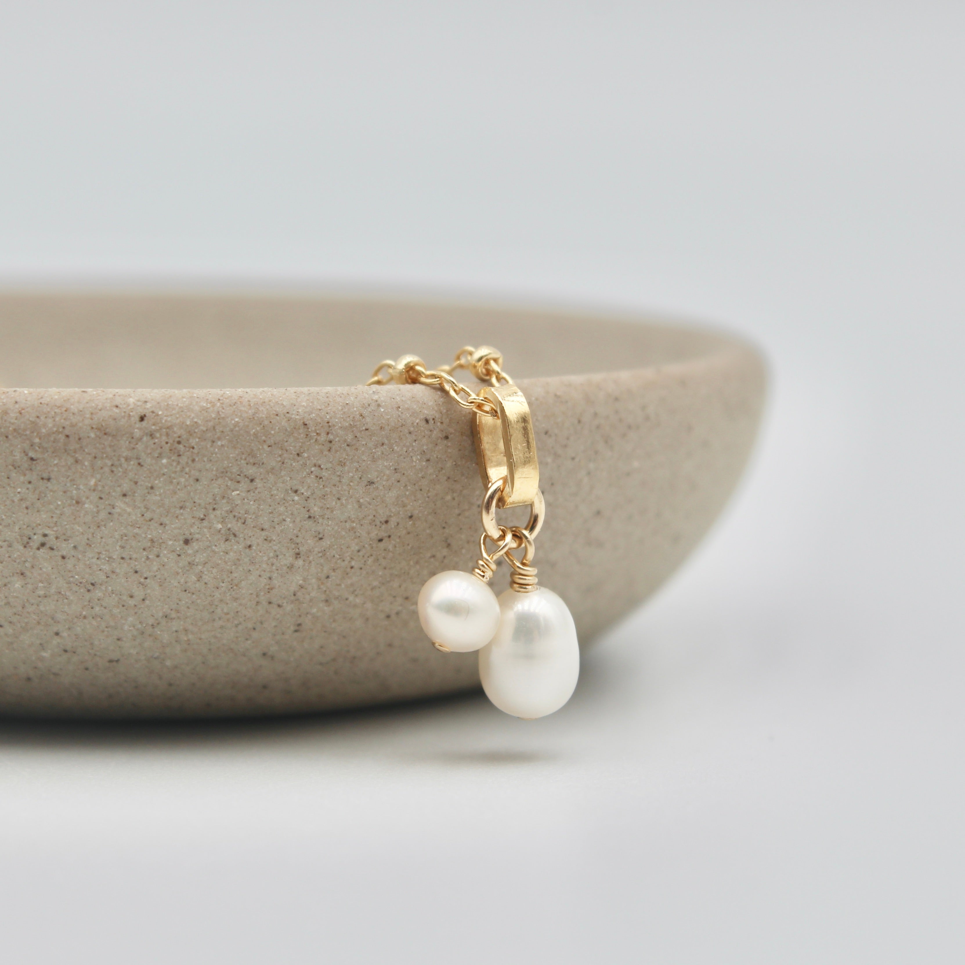 Double Pearl Necklace