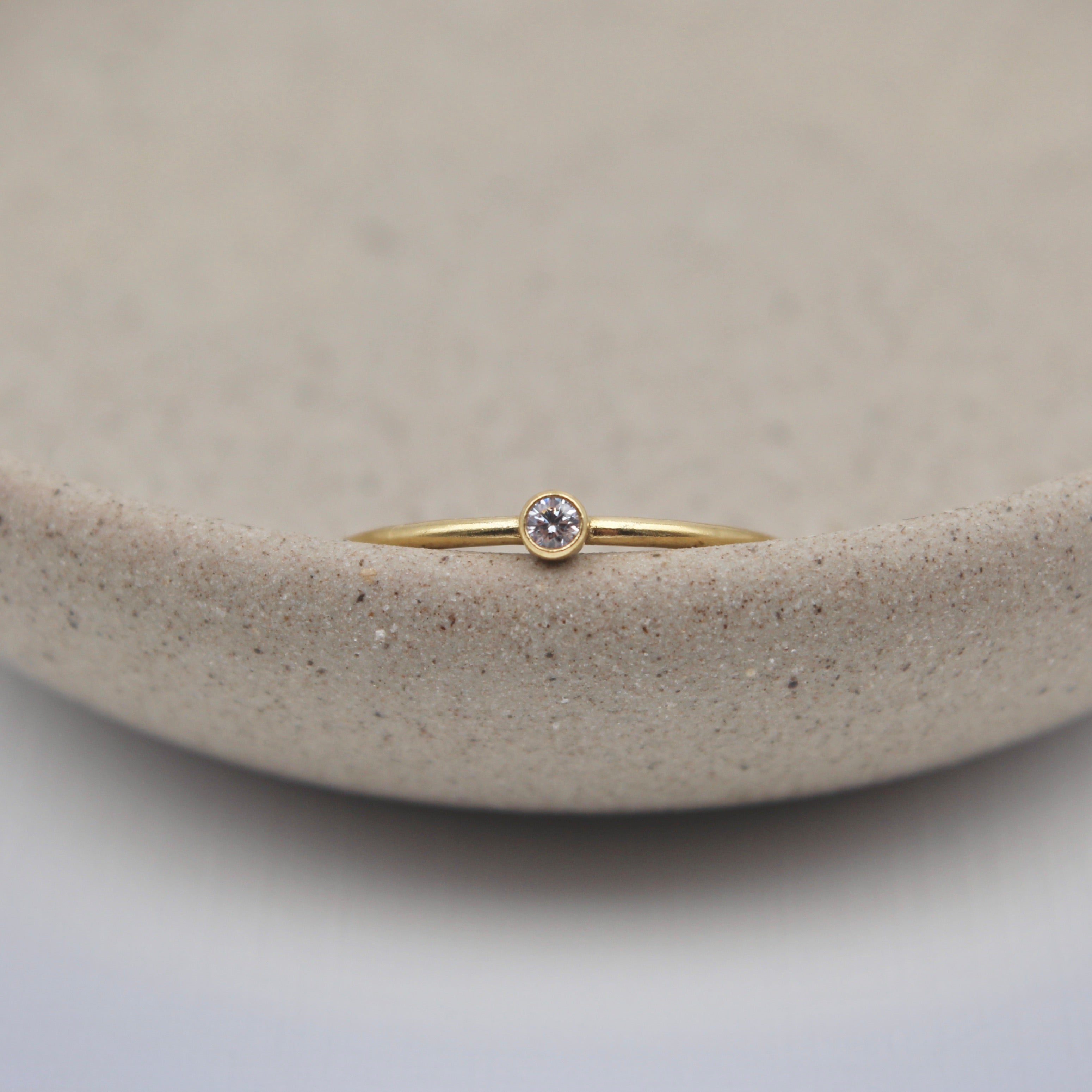 Solitaire Ring - 14k Gold-Filled
